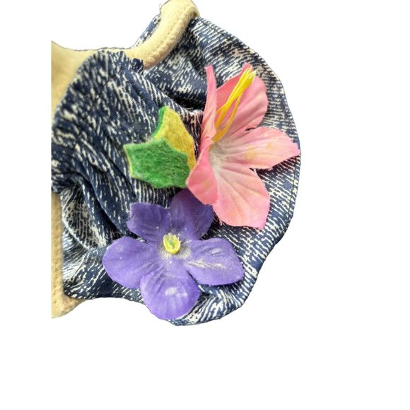 Vintage Annalee Spring Girl Bunny 1991 7 inches Easter Bunny Flowers - Picture 8 of 16